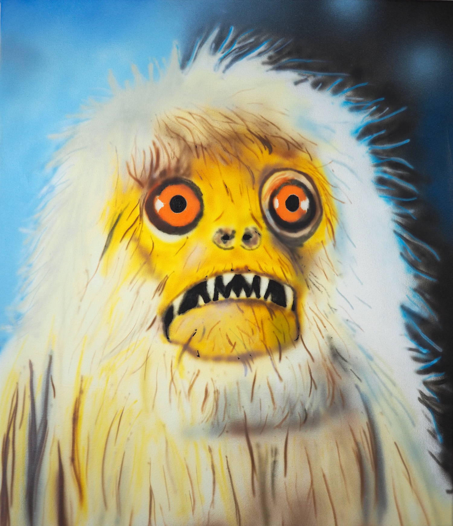 Crystalgaze Frostbeast, a painting by Adam S. Forsythe