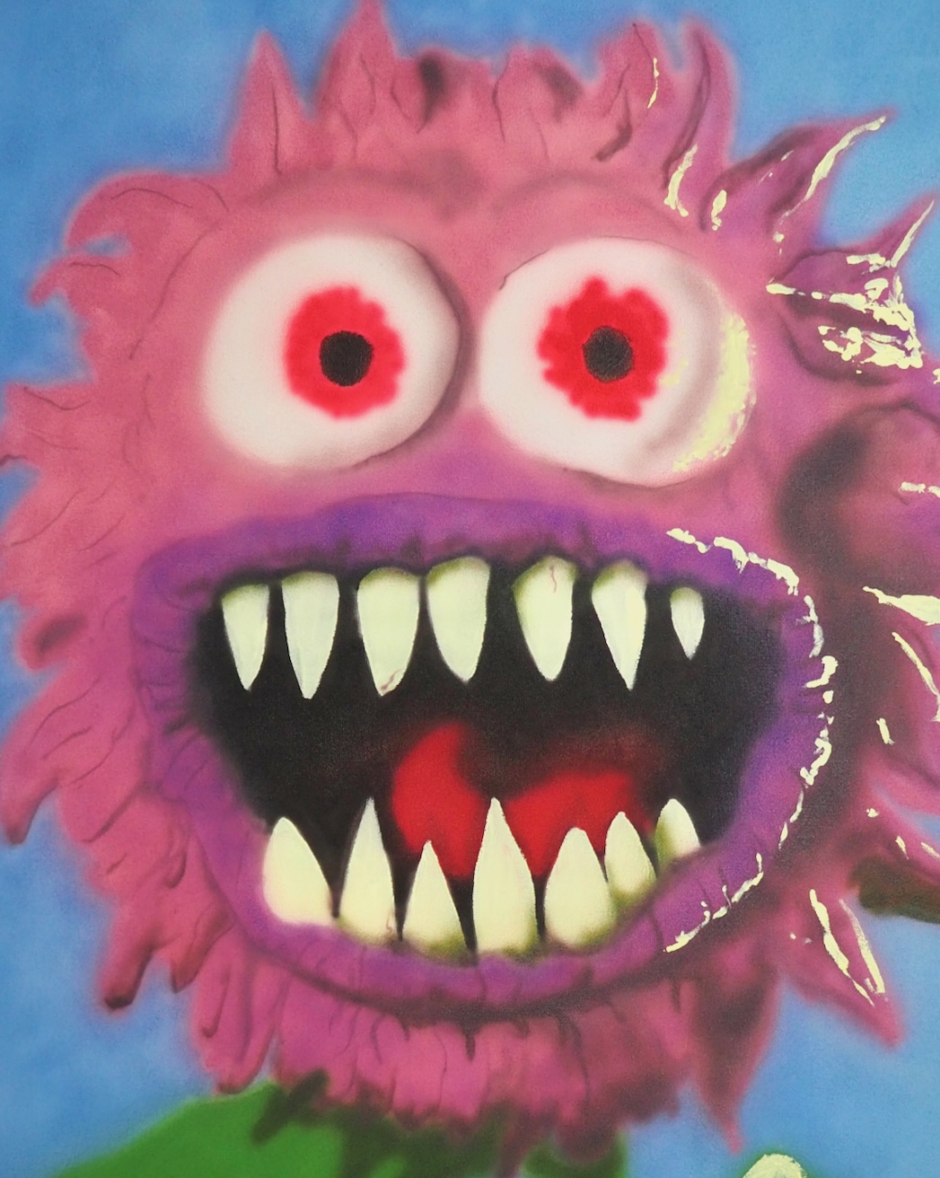 monsterous flower, a painting by Adam S. Forsythe